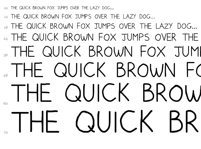 Pumped Up Kicks font waterfall